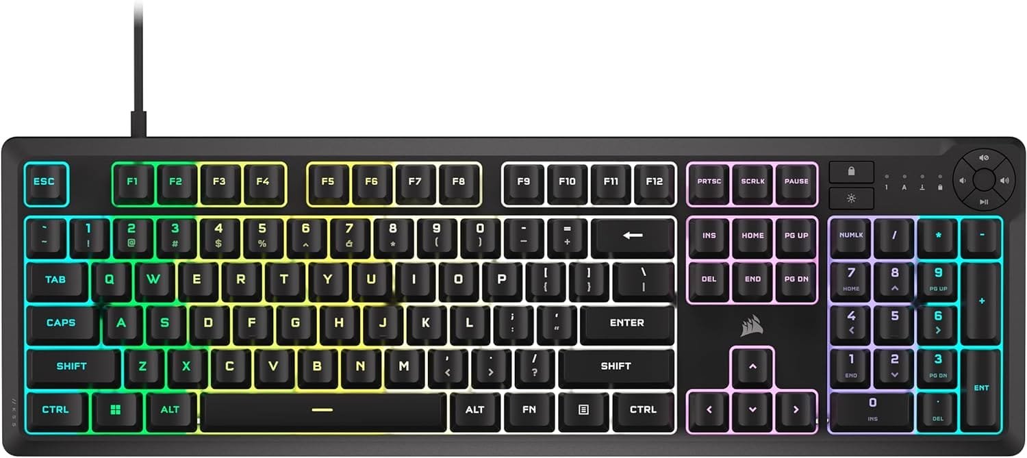 Corsair K55 CORE RGB Membrane Wired Gaming Keyboard